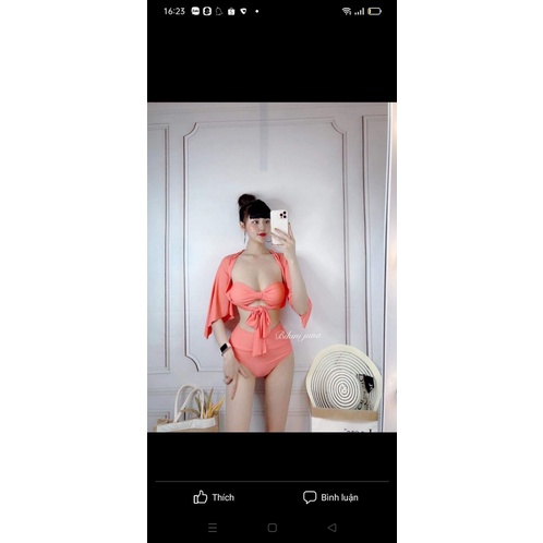 [ Hình Thật ] Set 3 món đồ bơi đi biển Hồ Hà cao cấp