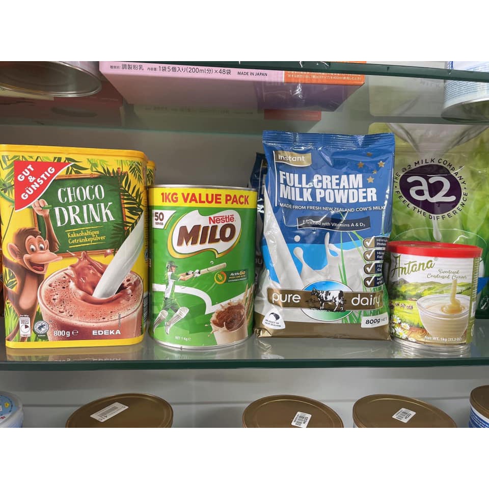 Bột sữa nguyên kem Pure dairy 800gr