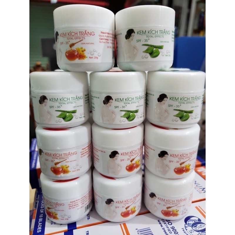 Kem cốt kích siêu trắng sáng da 20g dùng pha vào kem tăng thêm dộ trắng mịn hoặc xài trực tiếp hàng cty