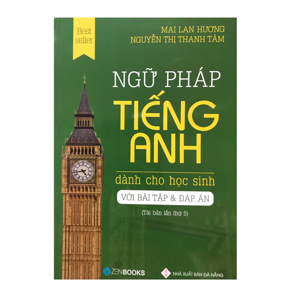 Sách-Ngữ Pháp Tiếng Anh Dành Cho Học Sinh (Bài Tập Và Đáp Án) - Tái Bản