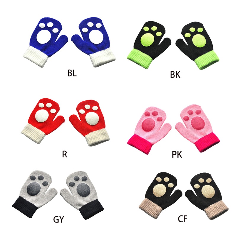 Găng Tay Len Dày Dặn Giữ Ấm Cho Bé