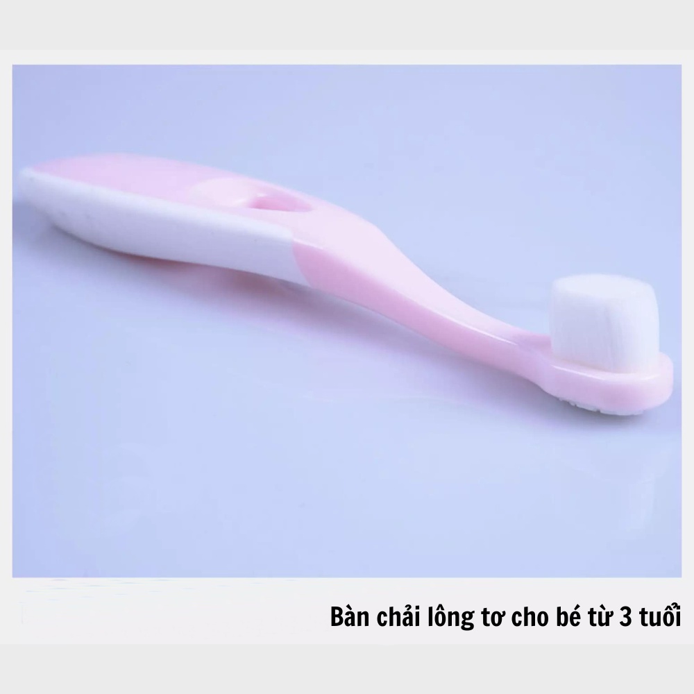 Bàn chải lông tơ có nắp đậy cho bé từ 3 tuổi