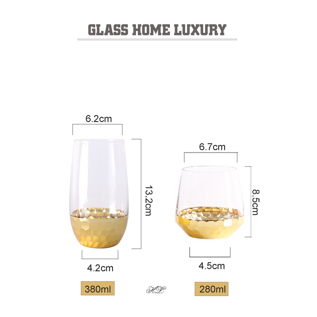 Cốc thủy tinh borosilicate chịu nhiệt Home Decor Cao Cấp | LY TT CHỊU NHIỆT DÁNG BẦU