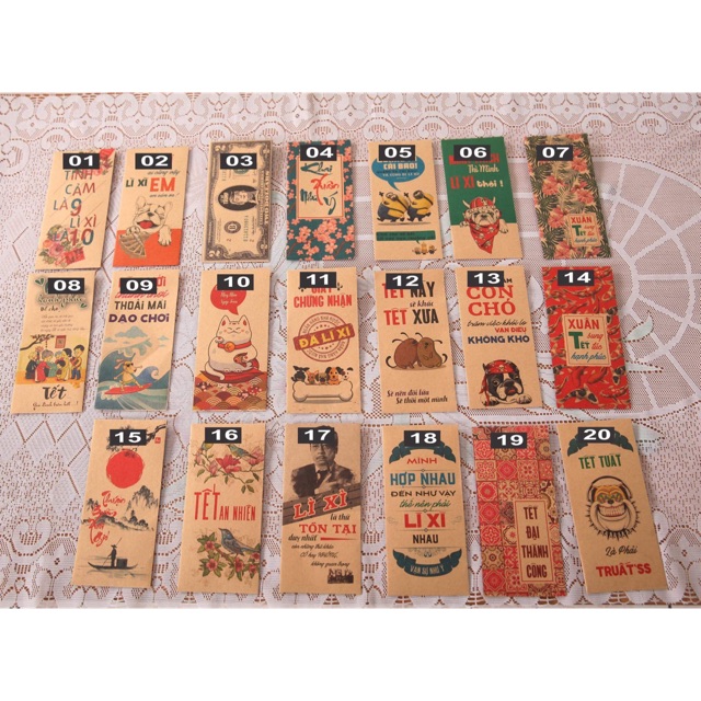 Combo 600 bao lì xì