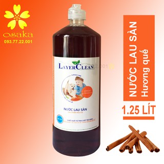Nước lau sàn hữu cơ Layer Clean hương Quế chai 1.25L