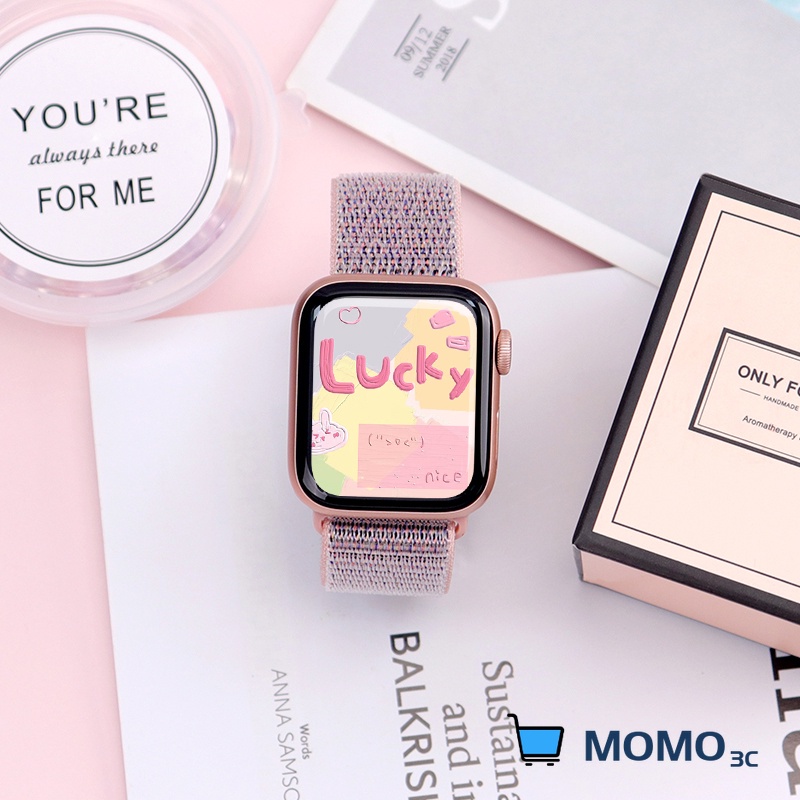 Dây đeo đồng hồ bằng nylon 45mm 44mm 40mm 42mm 41mm cho Apple Watch