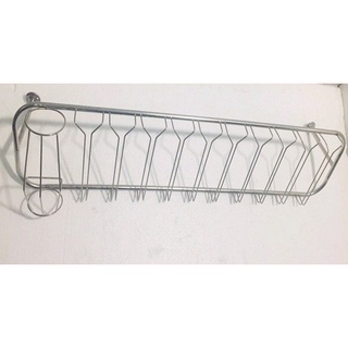 QUẦY TREO LY XUYÊN TƯỜNG INOX CAO CẤP