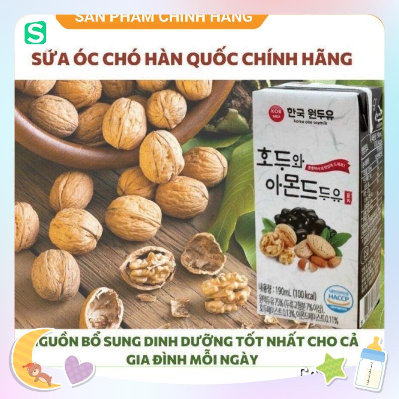 Sữa hạt óc chó hạnh nhân Hàn Quốc 190ml