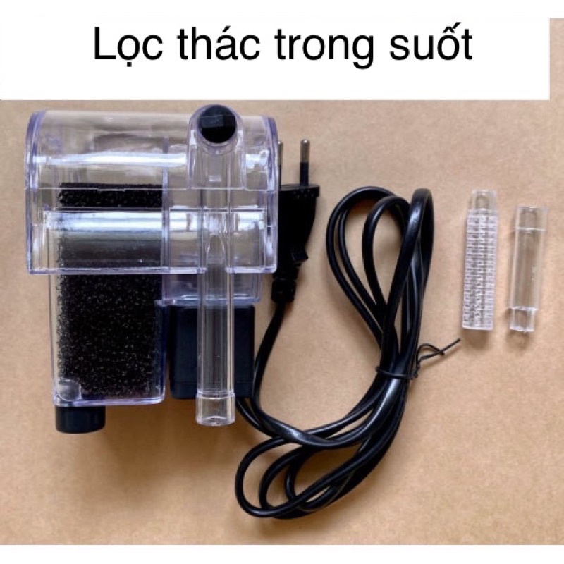 Lọc thác mini trong suốt công suất 3w cho hồ cá nhỏ - lọc treo