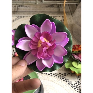 Hoa sen giả thả bát hoặc bể cá(hoa 10cm và cỡ đại bông 17cm)