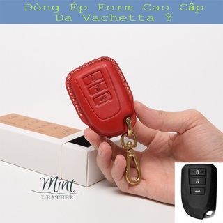 Bọc chìa khóa toyota vios yaris 💎da thật 100%💎 ốp chìa khóa bao da chìa khóa vios toyota yaris mint leather