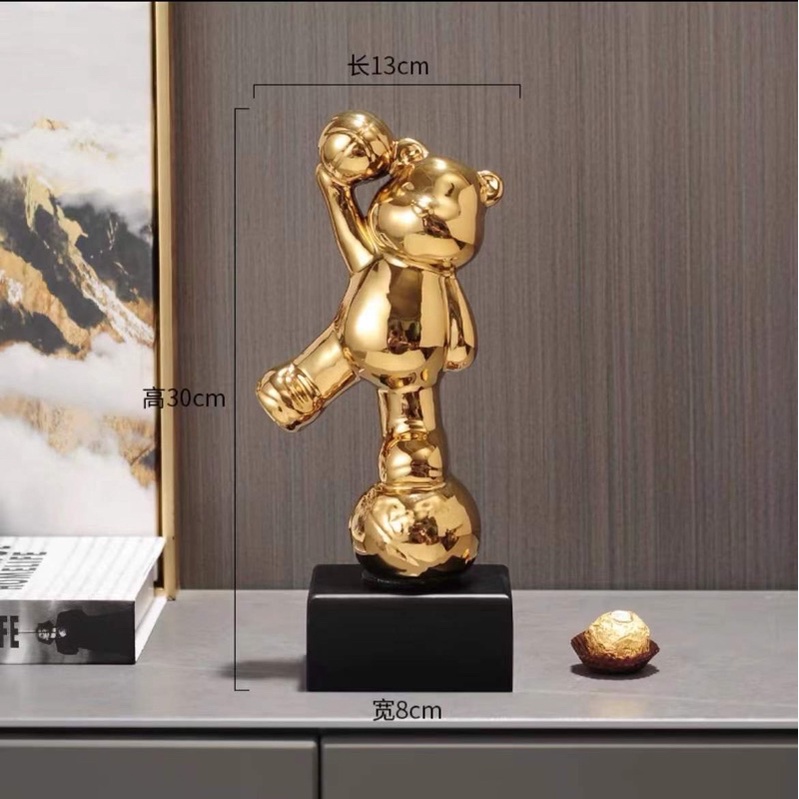 TƯỢNG GẤU CẦM BÓNG DECOR NHÀ CỬA LÀM QUÀ TẶNG