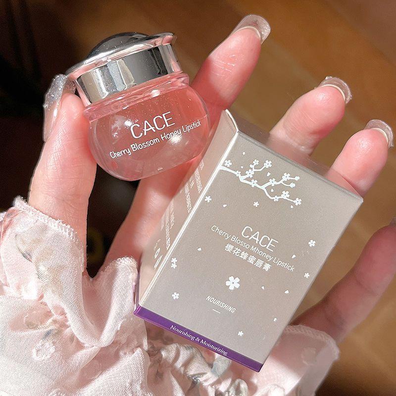 Son dưỡng chiết xuất mật ong làm ẩm mượt môi/Son Môi Dưỡng Ẩm Chống Khô Môi CACE Cherry Blossom