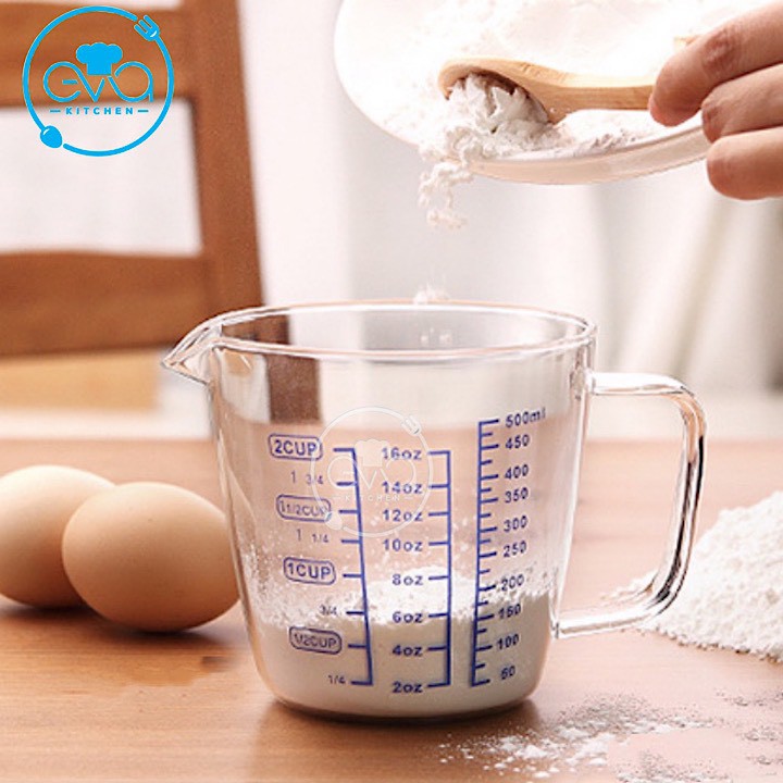 Ly Thuỷ Tinh Chia Vạch Đo Lường Chia Ml Đo Lường 500 Ml