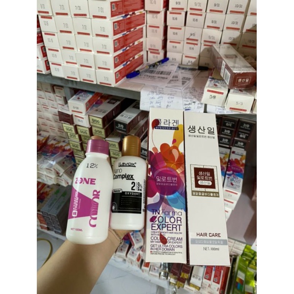 Không tẩy tóc- Lên được từ nền đen- Thuốc nhuộm tóc hàn quốc