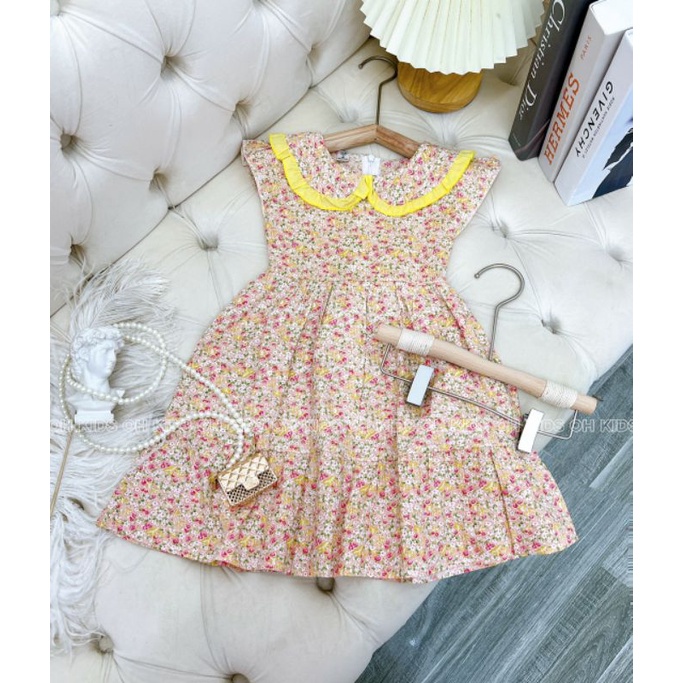 Váy Hoa nhí cổ sen cho bé sz đại (20-30kg) cho bé gái rẻ nhất