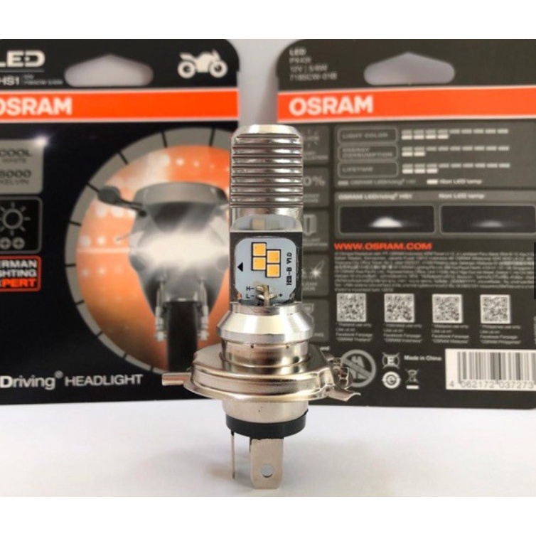 Bóng pha LED 3 chân H4 siêu sáng-hàng OSRAM chính hãng bảo hành 1 năm