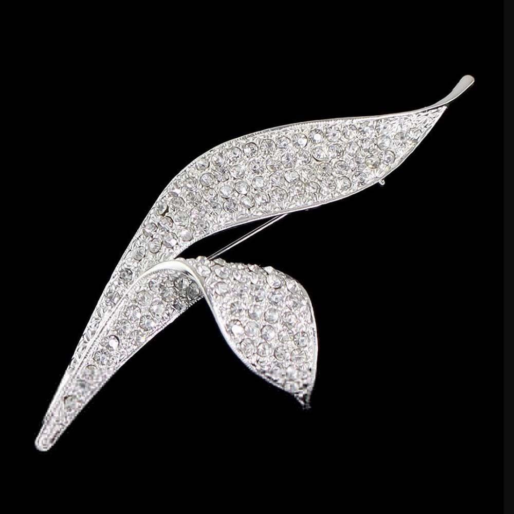 Trâm Cài Áo Đính Đá Sang Trọng Cho Nam Toàn Bộ|Huy Hiệu Cài Áo Hình Chiếc Lá Bằng Kim Loại Phong Cách Unisex