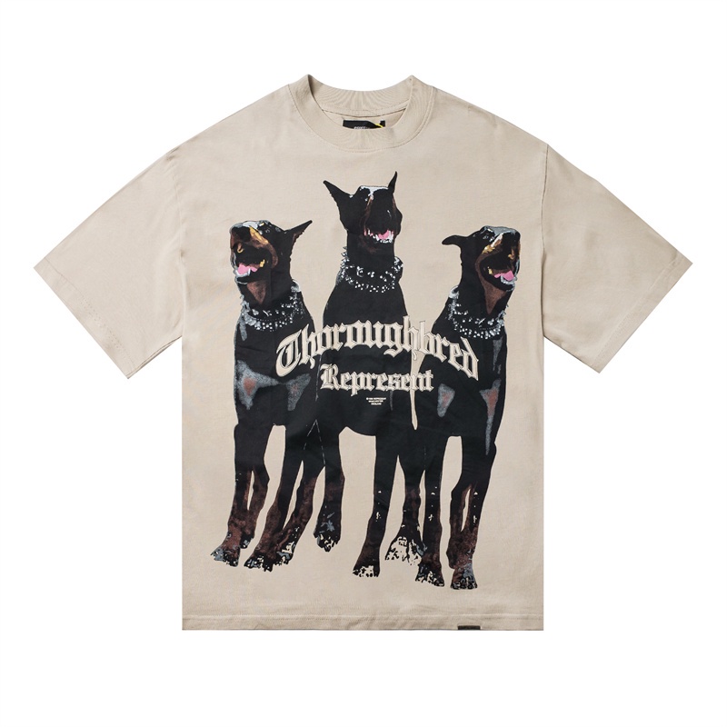 Áo Thun Tay Ngắn Cổ Tròn In Hình Động Vật Thời Trang Mùa Hè Cho Nam