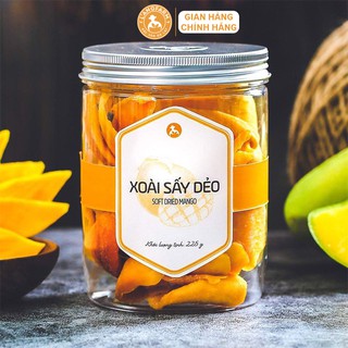 Xoài sấy dẻo L'angfarm hũ 225g Hương vị tự nhiên, độ ngọt vừa phải.