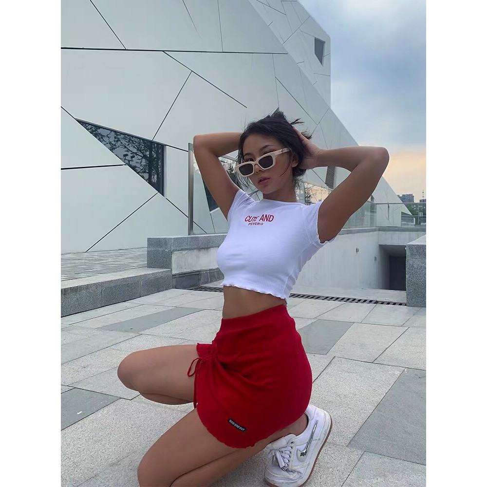 áo croptop cute and Dáng Ôm Ngắn tay Dễ Thương Quảng Châu-HươngSu (PVN1121)