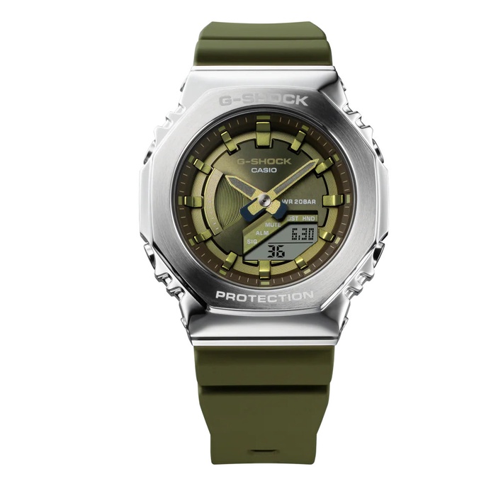 Đồng hồ casio nữ dây nhựa G-SHOCK GM-S2100-3A chính hãng