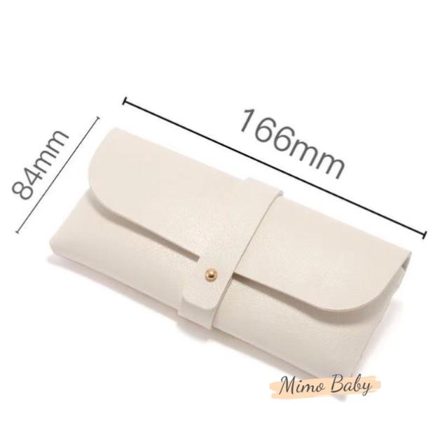 Bao da đựng kính cao cấp, hộp đựng mắt kính thời trang Mimo Baby