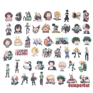 Ra ngoài❤❤Bộ 50 Sticker Hoạt Hình My Hero Academia Trang Trí Ván Trượt, Guitar