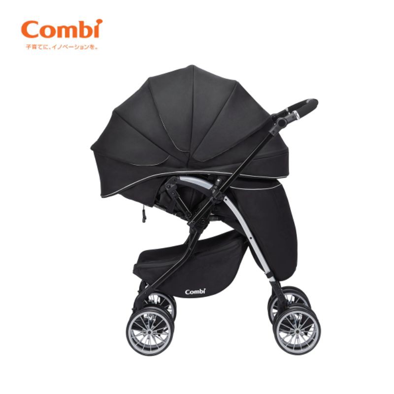 XE ĐẨY COMBI UMBRETTA 4 BÁNH QUAY TỰ ĐỘNG PREMIUM NEW BLACK