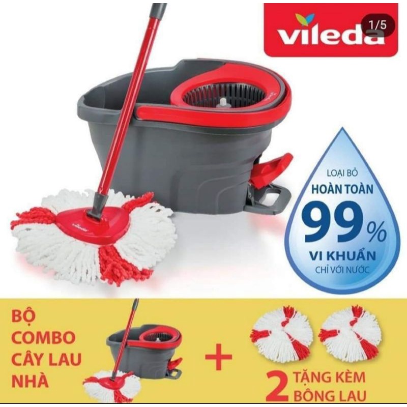 Cây lau nhà Vileda easy wring & clean Turbo