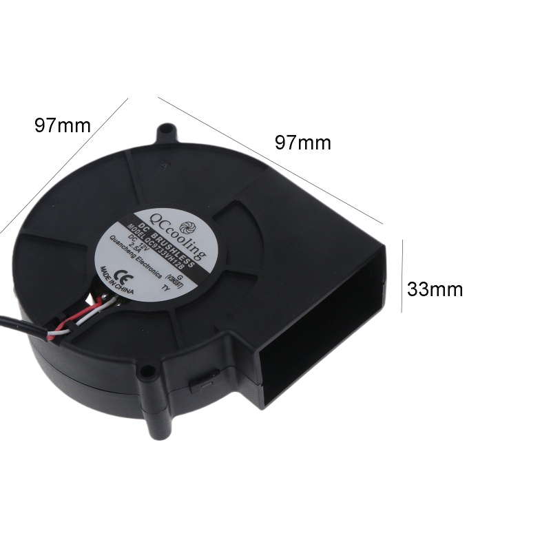 Quạt Thổi Khí 33mm Hỗ Trợ Nướng BBQ DC 12V 2.5A 5500R / Min