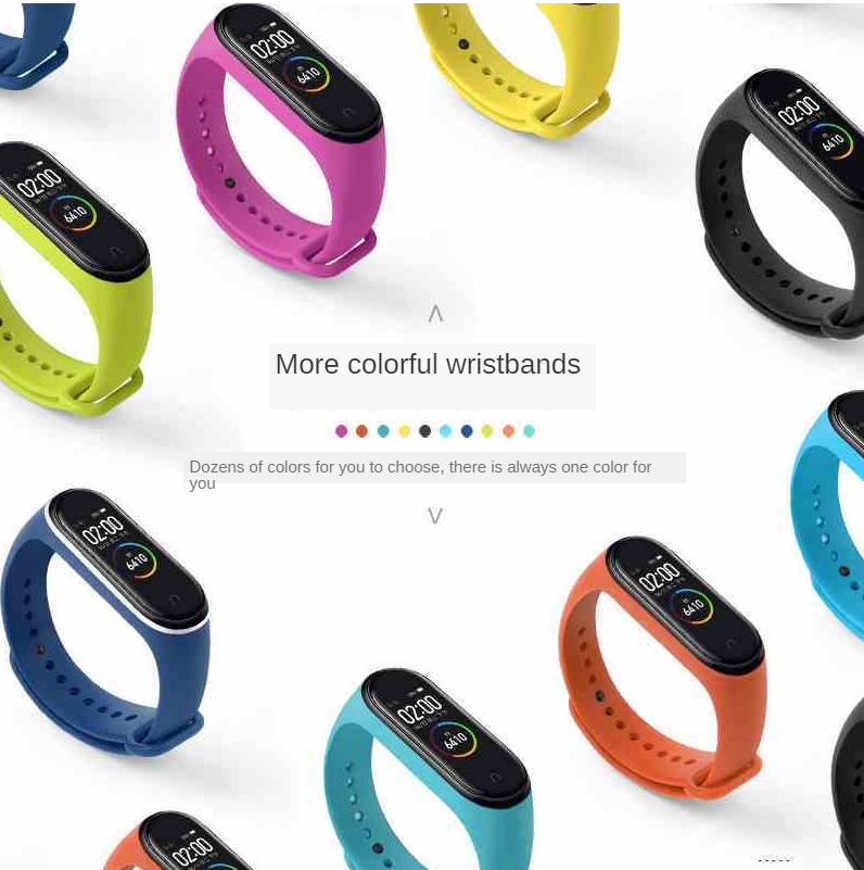 Dây Đeo Silicone Cho Đồng Hồ Thông Minh Xiaomi Miband 4 / 3 / Mi / Band / 4 / 3- / M3 / M4