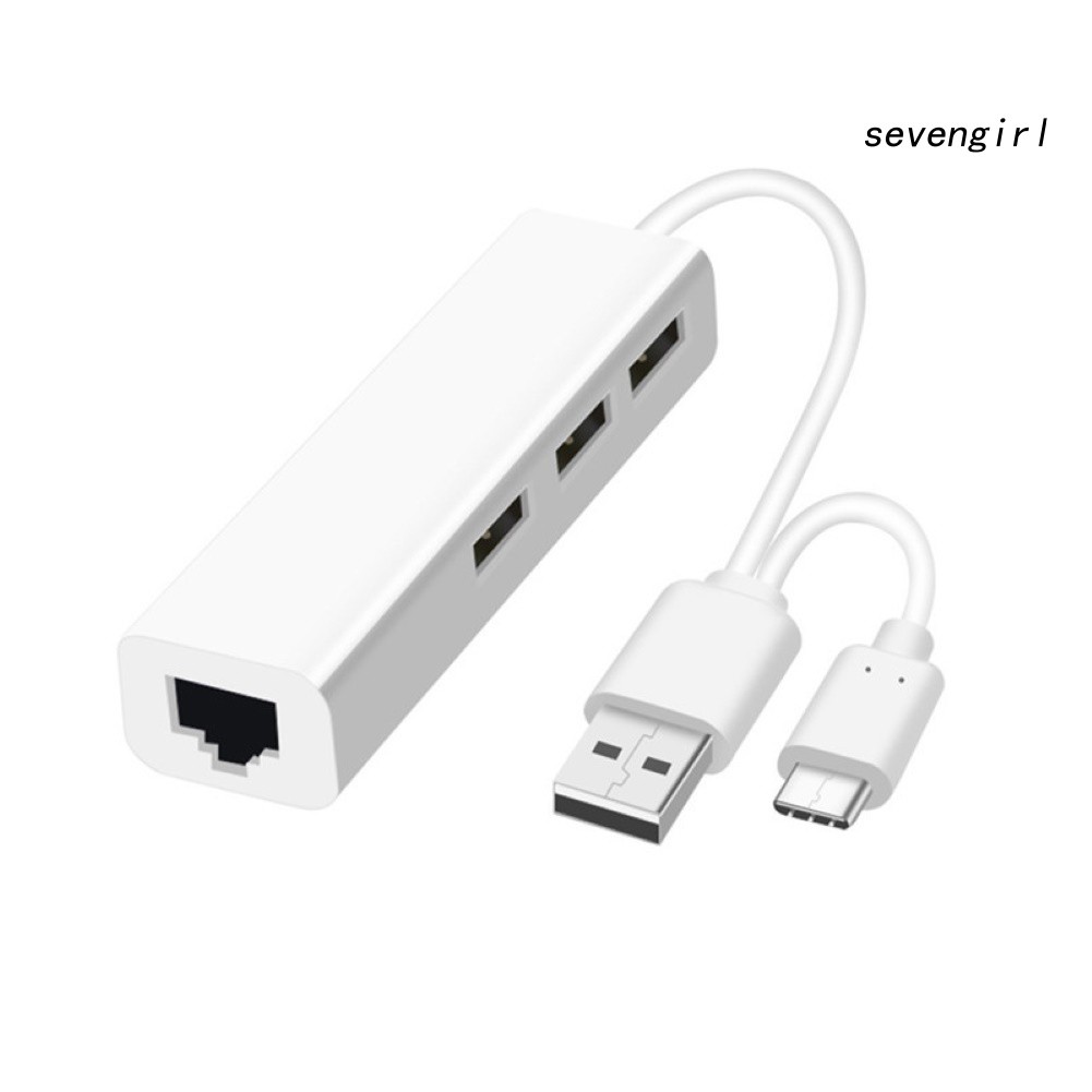 Bộ Chuyển Đổi Usb Type-C 3 Usb2.0 Rj45 Lan Chuyên Dụng