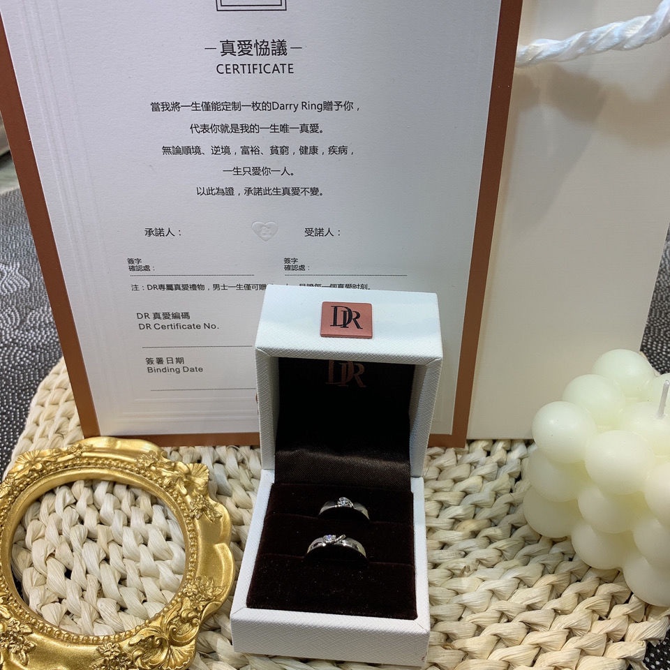 DR Mô phỏng CÙNG NHAU Nhẫn Kim Cương Một Trái Tim và s925 Hãy Lấy Vợ Chồng Kí Giấy chứng nhận tình yêu dành cho các cặp