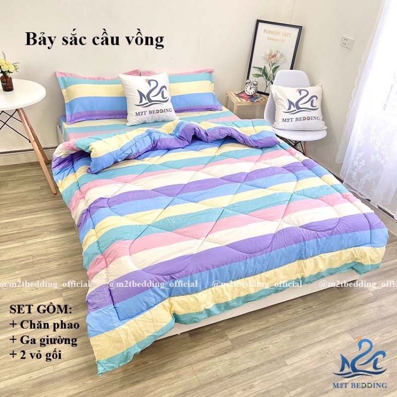 Trọn Bộ 5 Món Chăn Phao Dày Dặn Y Hình - Chất Liệu Poly