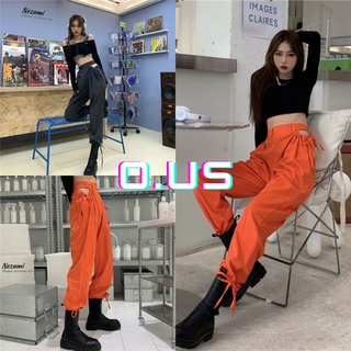 Quần jogger unisex rút dây hở eo hip hop sexy dance