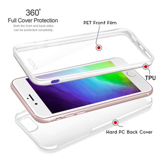 Ốp Điện Thoại Mềm Trong Suốt Bảo Vệ 360 Độ Cho iPhone 12 13 11 Pro Max Mini X XR XS 7 8 6 6S Plus Se