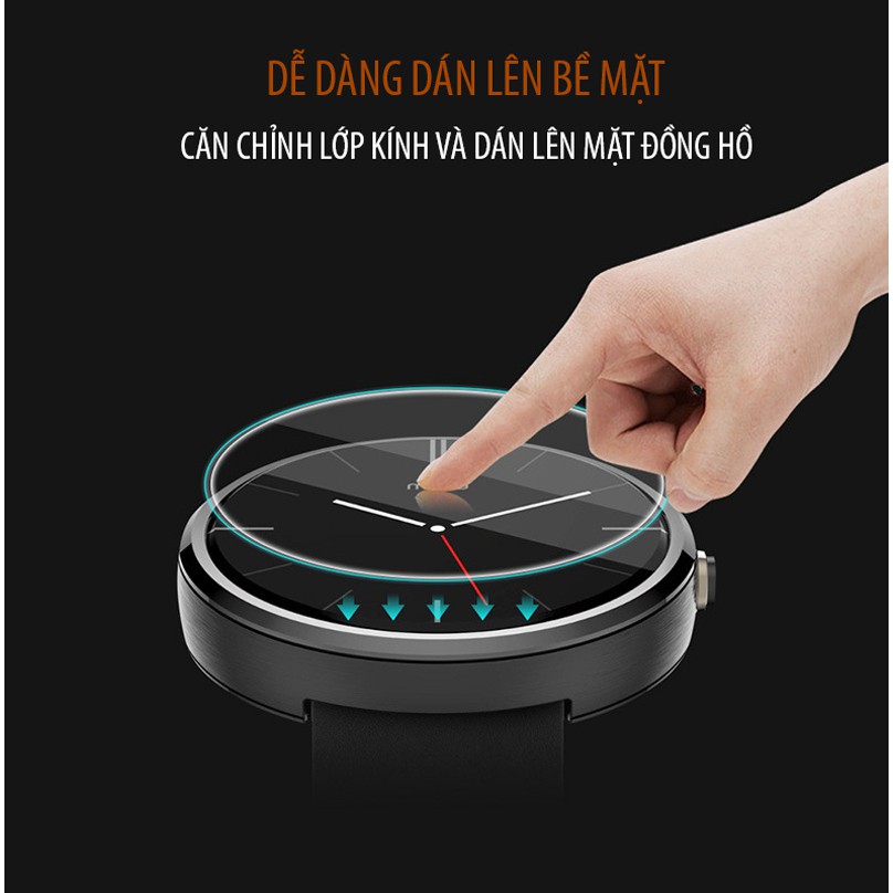 Kính cường lực 9H viền 2.5D dán màn hình đồng hồ Huami Amazfit T-rex Pro | Amazfit T-rex | T-REX2