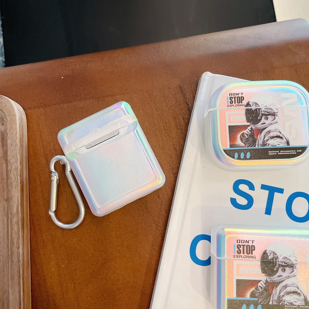 NASA Vỏ Bảo Vệ Hộp Sạc Tai Nghe AirPods3gen 2021 AirPods3 AirPodsPro Airpods2 Ốp