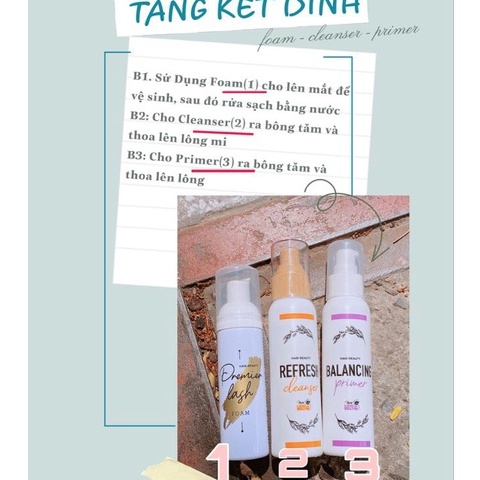 Combo Vệ Sinh Lông Mi Nối Hani - Tăng Kết Dính Cao Cấp