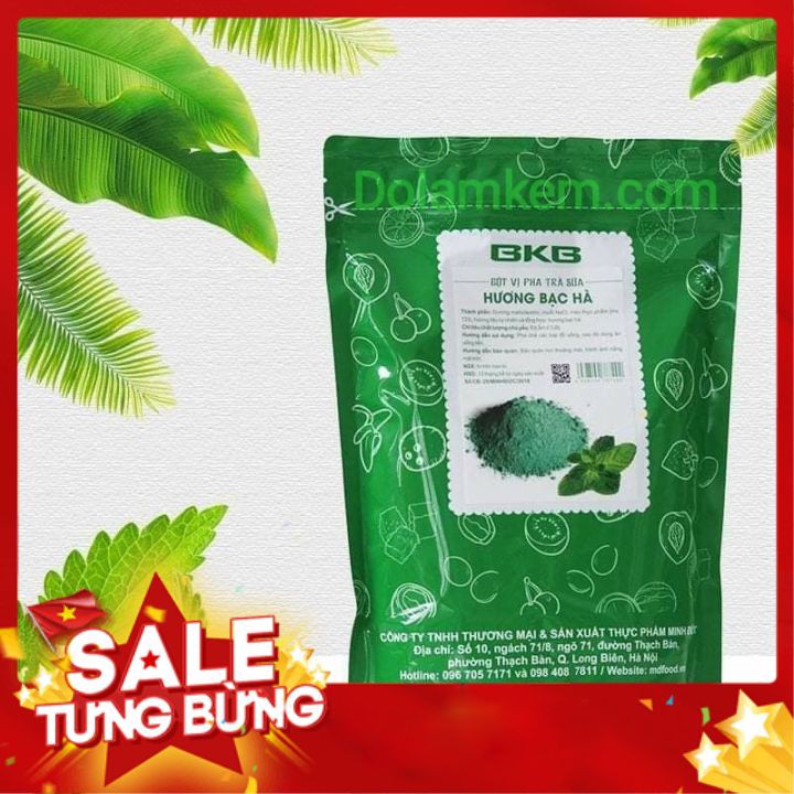 Bột vị PhaTrà Sữa🏵️SALE 🏵️ Hương Bạc Hà 1kg, Pha Chế đồ uống, Làm Thạch, Trộn Bột, Làm Kem , Làm Bánh