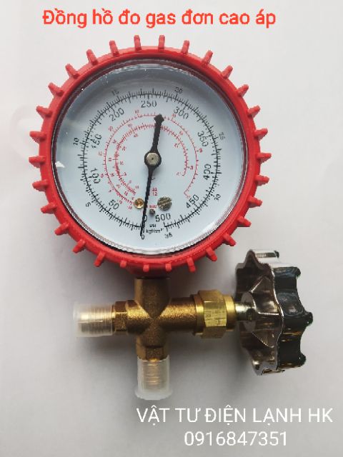 Đồng hồ đo nạp gas đơn Cao áp - Hạ áp - đồng hồ ga