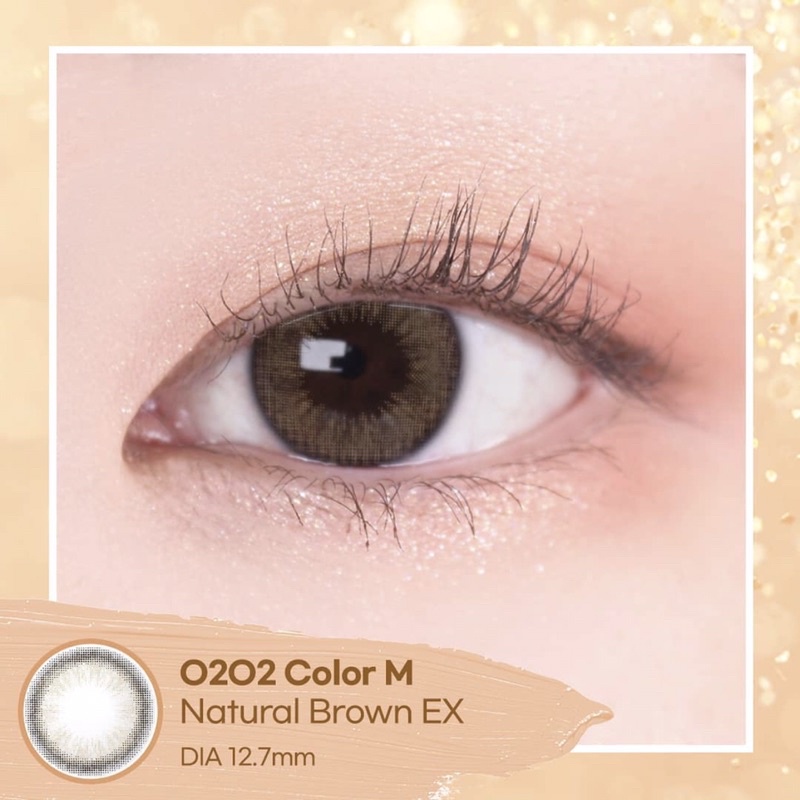LENS 3 THÁNG - KÍNH ÁP TRÒNG O2O2 MÀU NATURAL BROWN