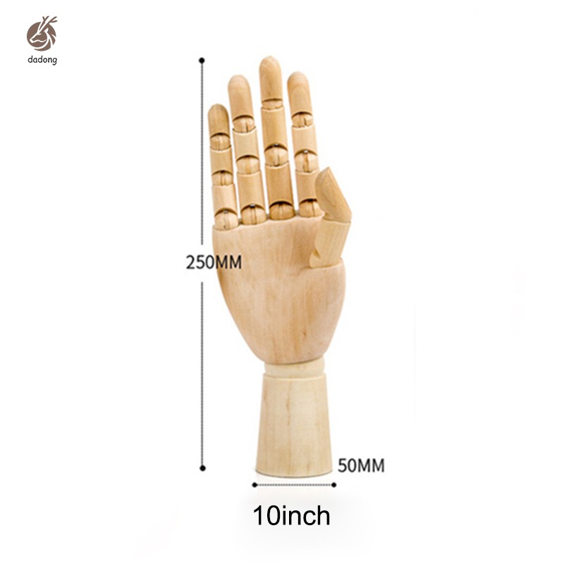 Mô hình bàn tay gỗ có các khớp cử động được