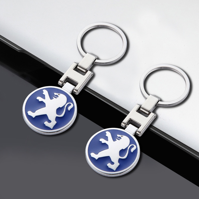 Mới Móc Khóa Hợp Kim Hình Logo Xe Hơi Peugeot 2008 208 306 4008 408 300