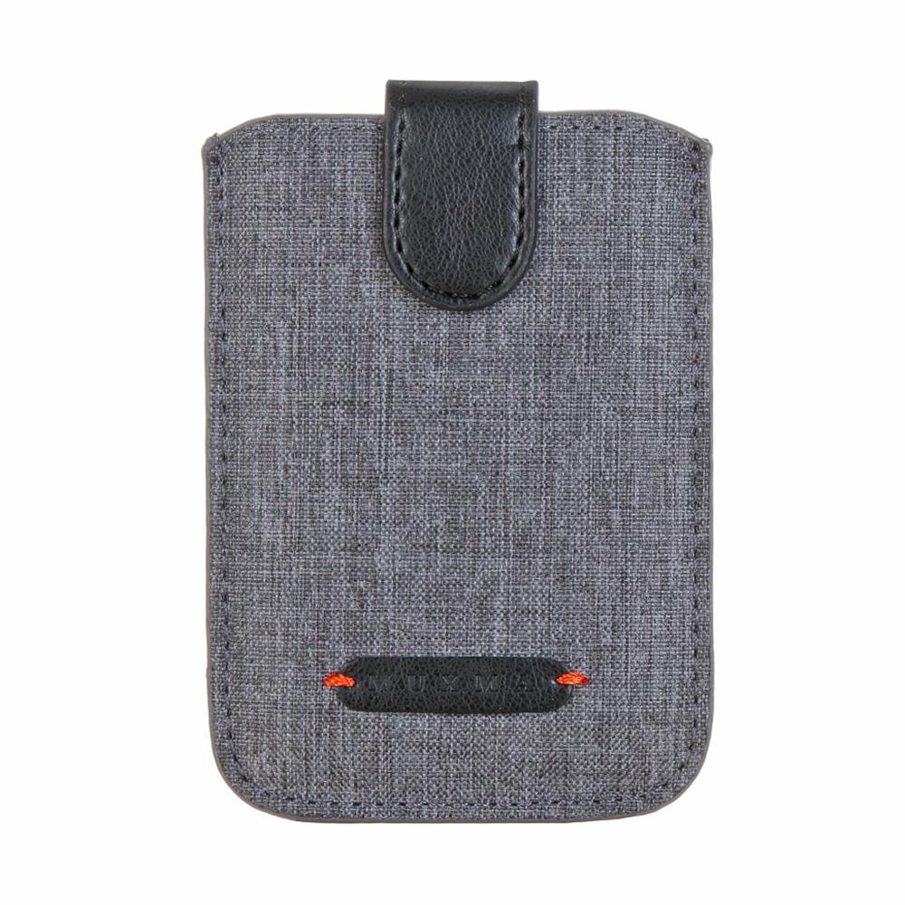 DORAW Ví Đựng Thẻ 5 Ngăn Bằng Vải Canvas Có Keo Dán Tiện Lợi