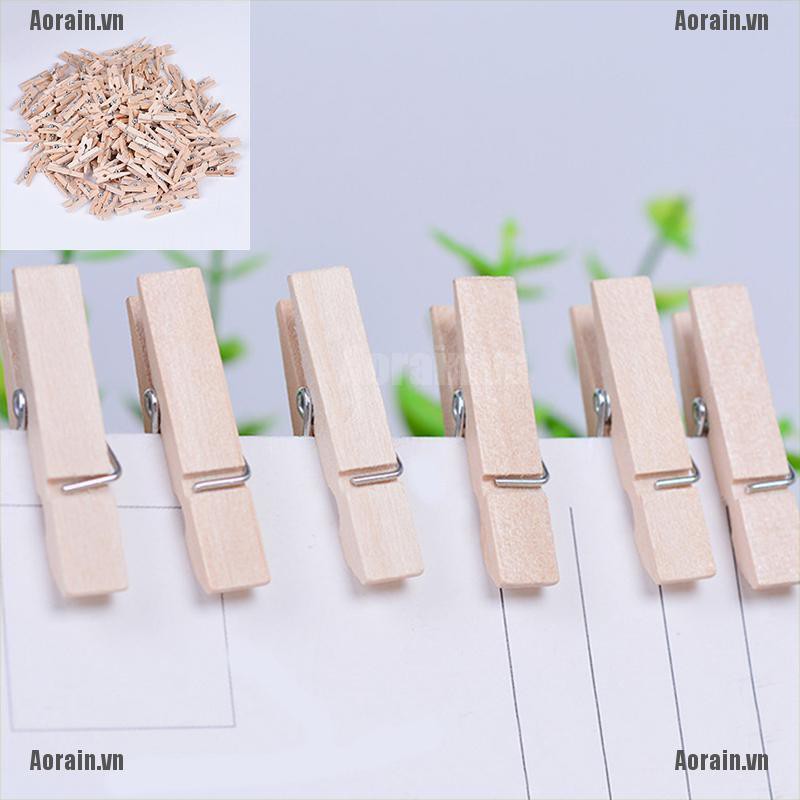 Bộ 50 Kẹp Gỗ Mini 50x25MM Trang Trí