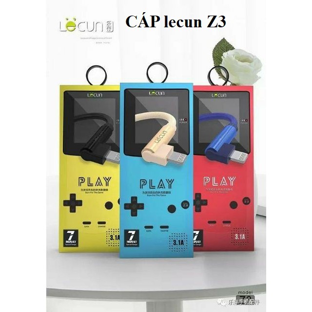 Cáp sạc cho game thủ Lecun Z3 đủ dòng điện thoại