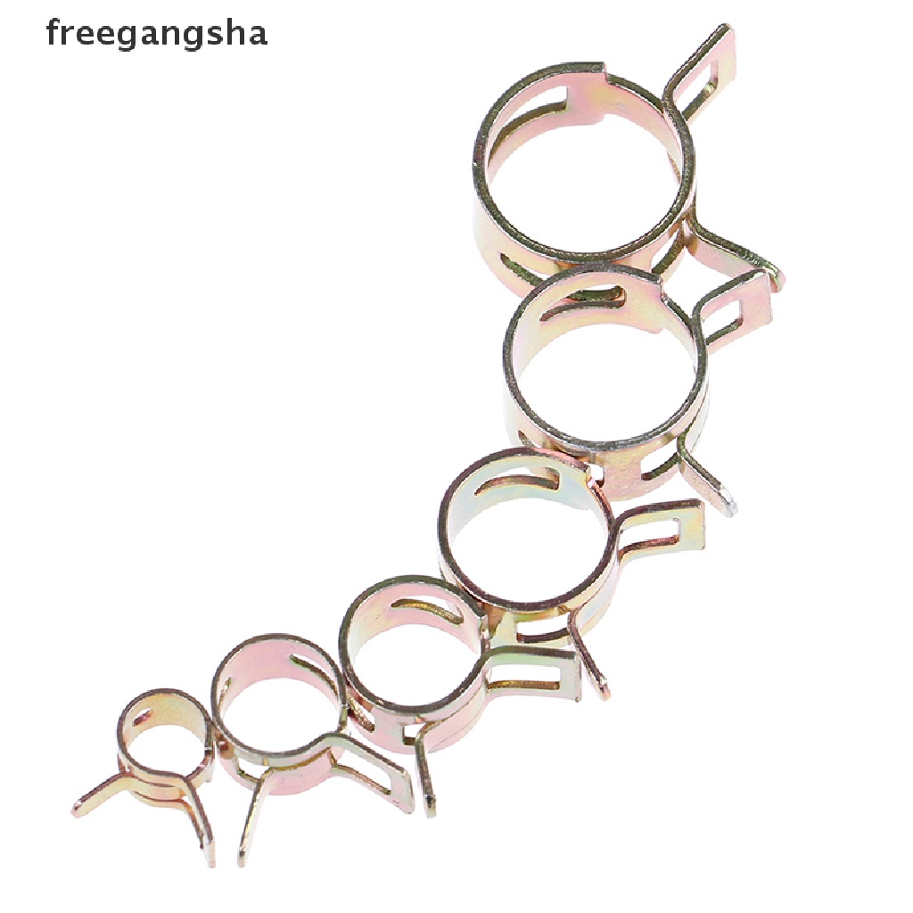 [FREG] 10pcs 6-15mm spring clip vacuum fuel oil hose line air tube band clamp 6 sizes  FDH