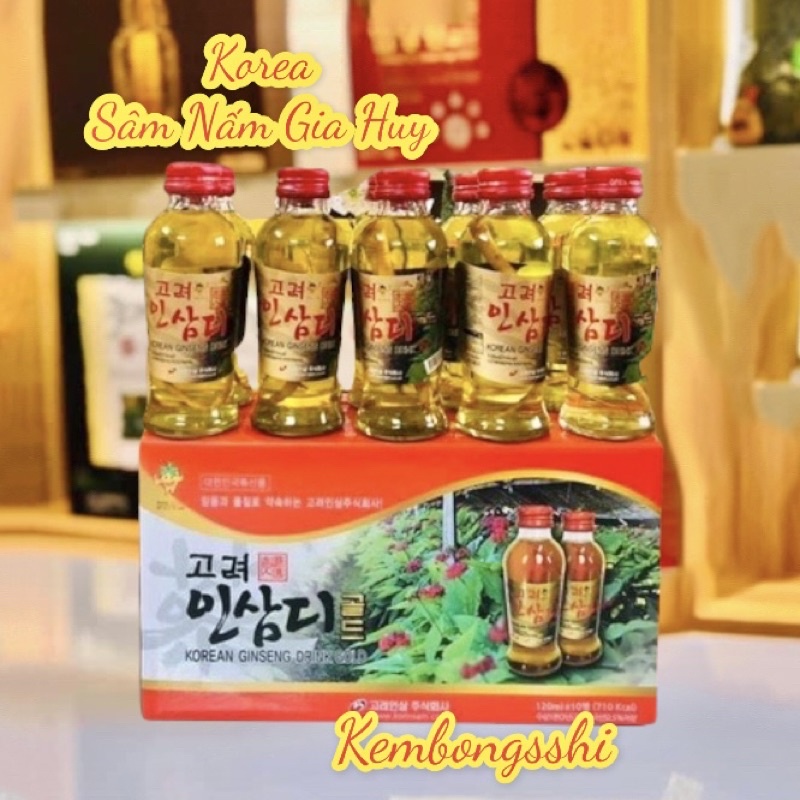 [HÀNG MỚI] Nước Hồng Sâm Có Củ Nguyên Chất Hàn Quốc